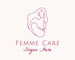 Gynecologist - Breastfeeding Mother & Child logo design