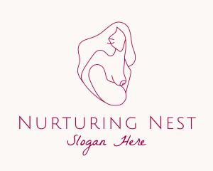 Breastfeeding Mother & Child logo design