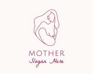 Breastfeeding Mother & Child logo design