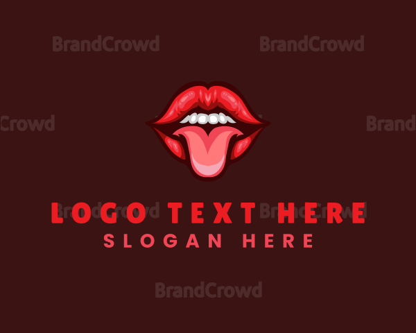 Tongue Sexy Lips Logo