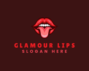 Tongue Sexy Lips logo design