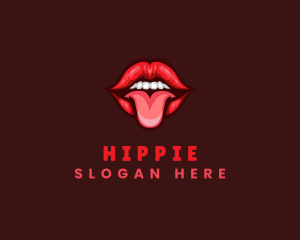 Adult - Tongue Sexy Lips logo design