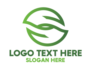 Generic - Twin Leaf Outline logo design