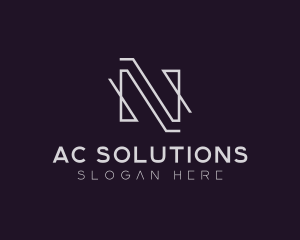 Professional Firm Letter N logo design