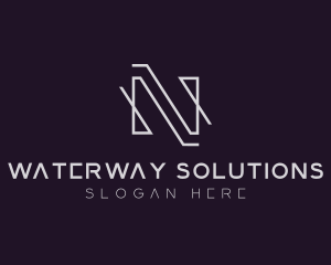 Professional Firm Letter N logo design