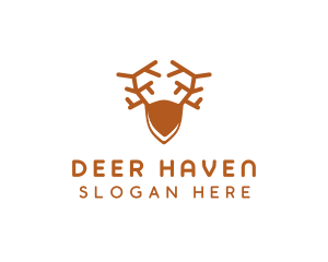 Deer Antlers Crest logo design