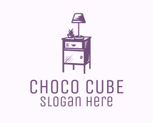 Cabinet - Purple Side Table logo design