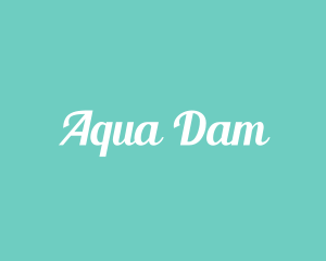 Aqua Fresh Text logo design