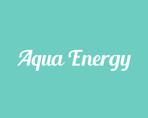 Aqua Fresh Text logo design