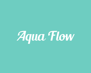 Aqua Fresh Text logo design