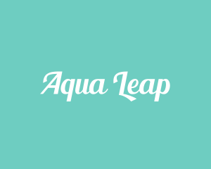 Aqua Fresh Text logo design