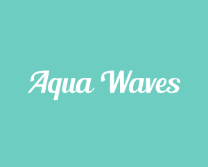 Aqua Fresh Text logo design