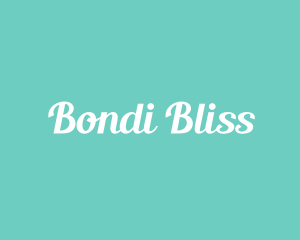 Bondi - Aqua Fresh Text logo design