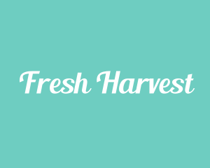 Fresh - Aqua Fresh Text logo design