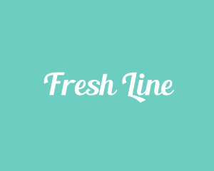 Aqua Fresh Text logo design