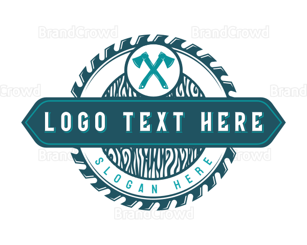 Axe Woodwork Lumberjack Logo