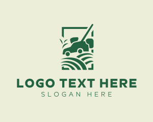 Grassland - Grass Lawn Mower logo design