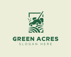 Grassland - Grass Lawn Mower logo design