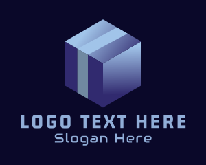 Stockroom - 3D Package Box logo design
