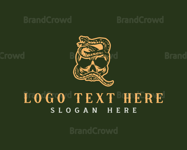 Venom Snake Skull Logo