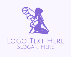 Girl - Fairy Goddess Maiden logo design