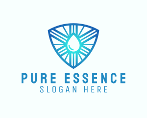 Purification - Liquid Shine Crest logo design