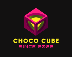 Digital Gaming Cube Technology logo design