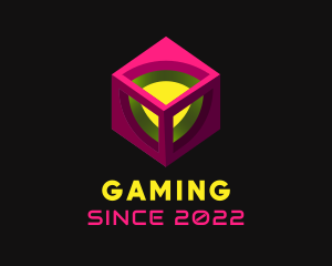 Digital Gaming Cube Technology logo design