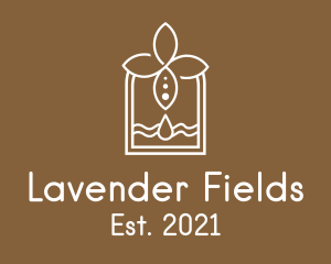 Lavender - Organic Lavender Oil logo design