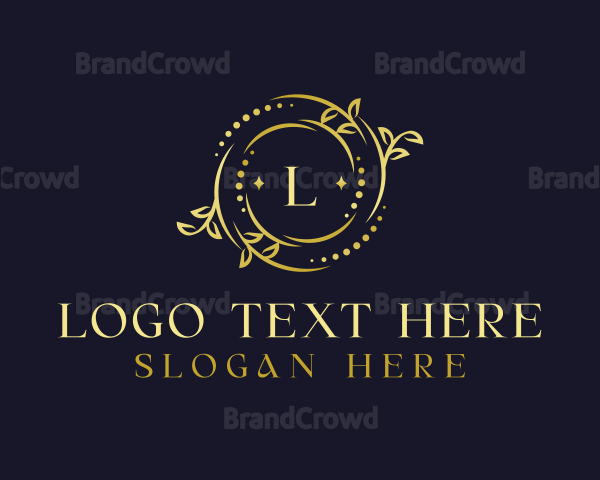 Elegant Floral Jewelry Logo