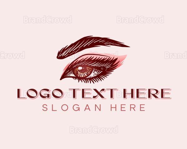 Eyebrows Beauty Fashion Logo