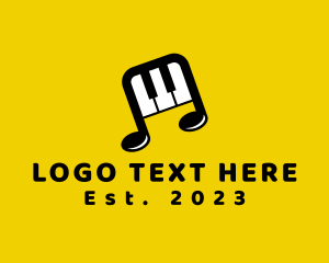 Composer - Piano Music Note logo design