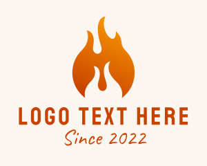 Gas - Fire Energy Fuel logo design