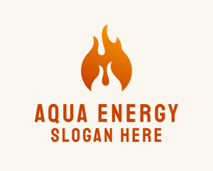 Fire Energy Fuel  logo design