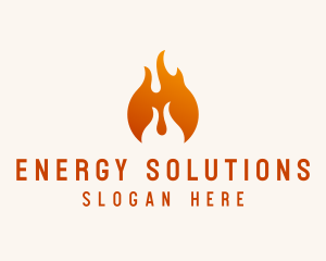 Fire Energy Fuel  logo design