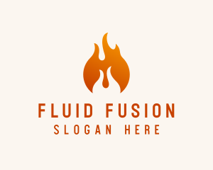 Fire Energy Fuel  logo design