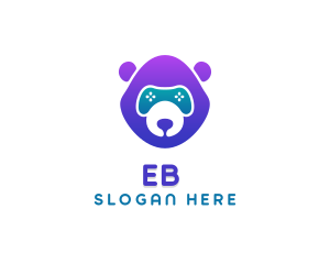 Purple - Bear Console Gamer logo design