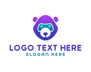 Mascot - Bear Console Gamer logo design