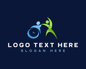 Assistance - Wheelchair Disability Rehabilitation logo design