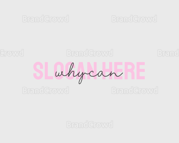 Makeup Fashion Wordmark Logo