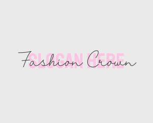 Makeup Fashion Wordmark logo design