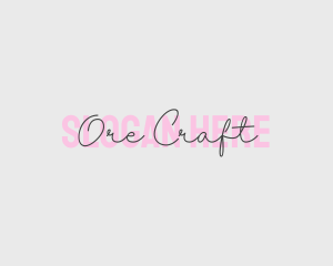 Makeup Fashion Wordmark logo design