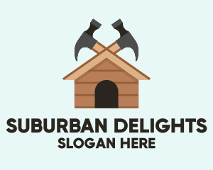 Suburban - Wood Hammer House logo design