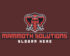 Mammoth Elephant Tusk logo design