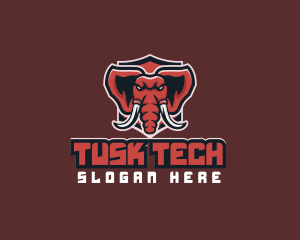 Tusk - Mammoth Elephant Tusk logo design