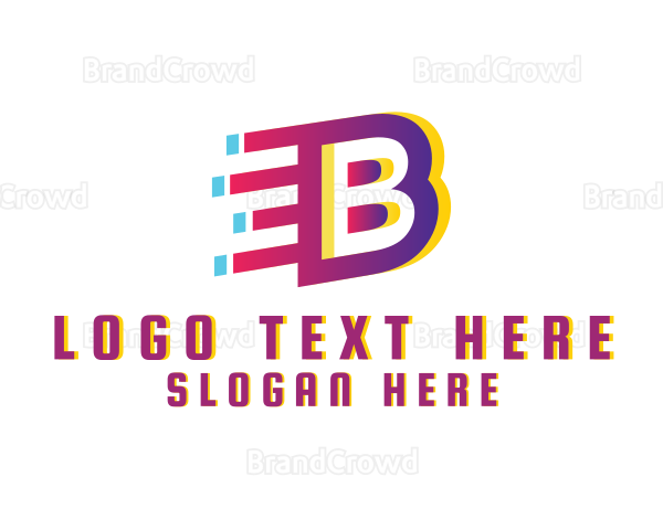 Speedy Motion Letter B Logo