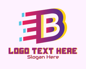 Dj - Speedy Letter B Motion logo design