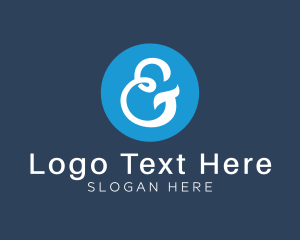 Circle - Circle Upscale Ampersand logo design