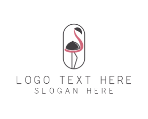 Gourmet - Flamingo Food Dome logo design