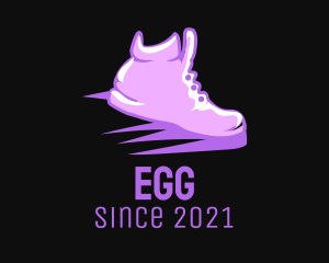 Shoe Cleaning - Purple Sneaker Boutique logo design